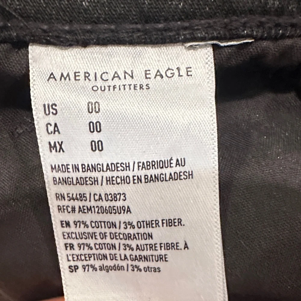 American Eagle Outfitters Dark Distressed Jean Shorts